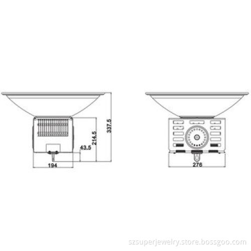 100W LED high bay light for warehouse